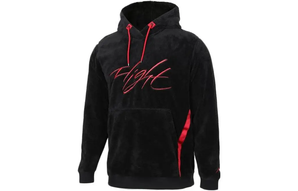 Jordan Sweatshirts Men's Black Hooded Thickened Regular