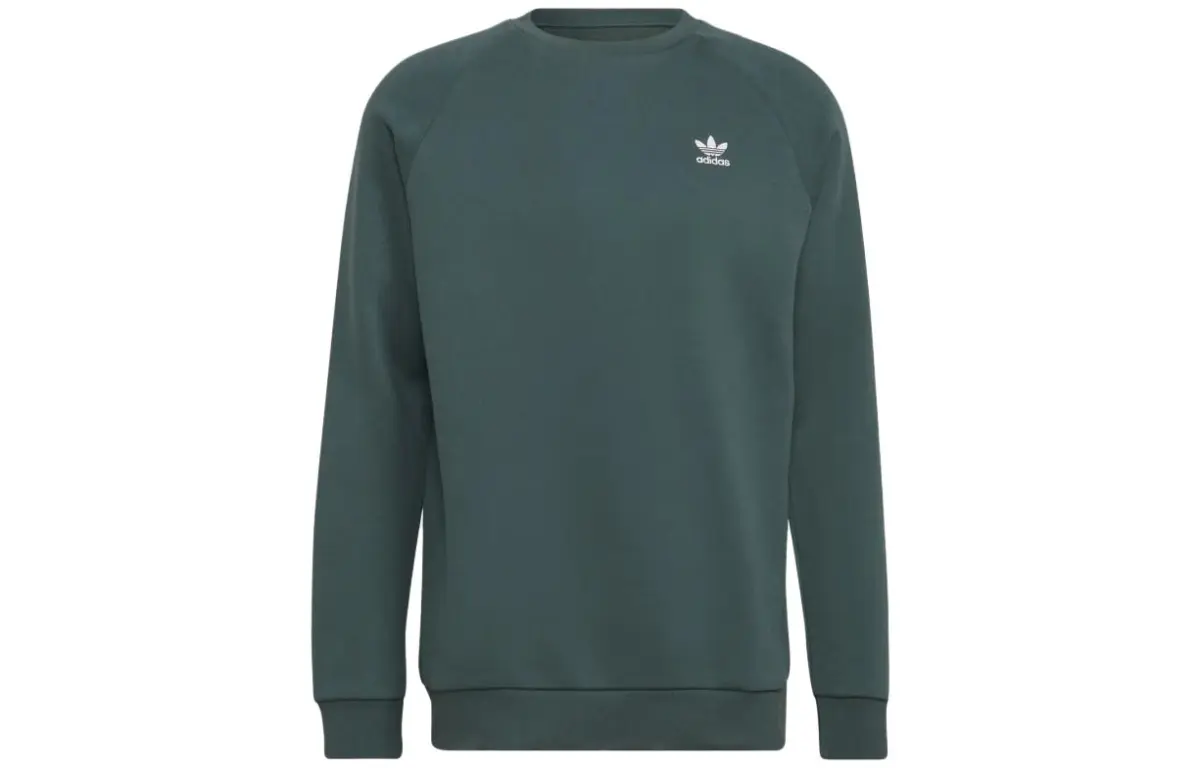 Adidas Originals Sweatshirts Men's Green Crew Neck Moderate Regular