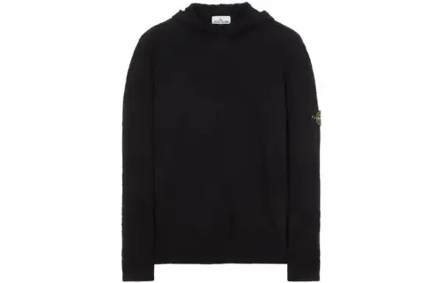 STONE ISLAND SS23 Sweatshirts Unisex Black Hooded Moderate Other