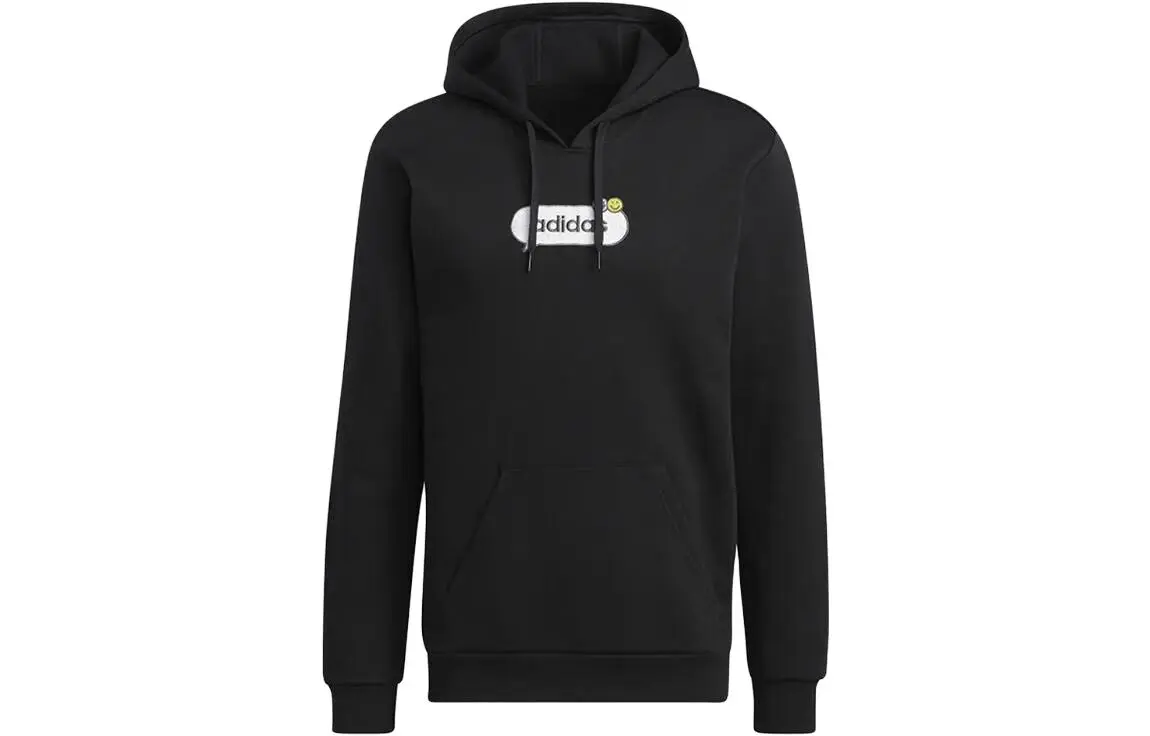 Adidas Sweatshirts Men's Black Hooded Moderate Regular