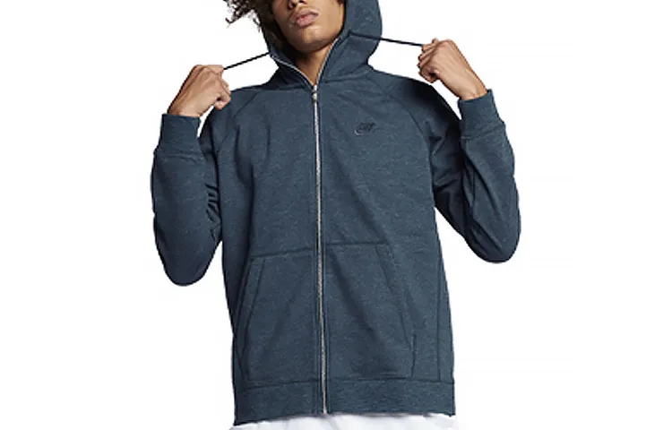 Nike Sweatshirts Men's Deep Sea Blue Hooded Moderate Regular