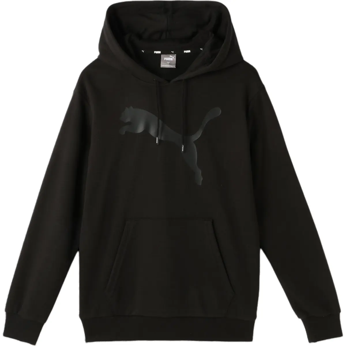 PUMA Sweatshirts Men's Black Hooded Moderate Regular