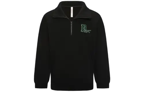 Reebok Sweatshirts Unisex Black Lapel Thickened Regular