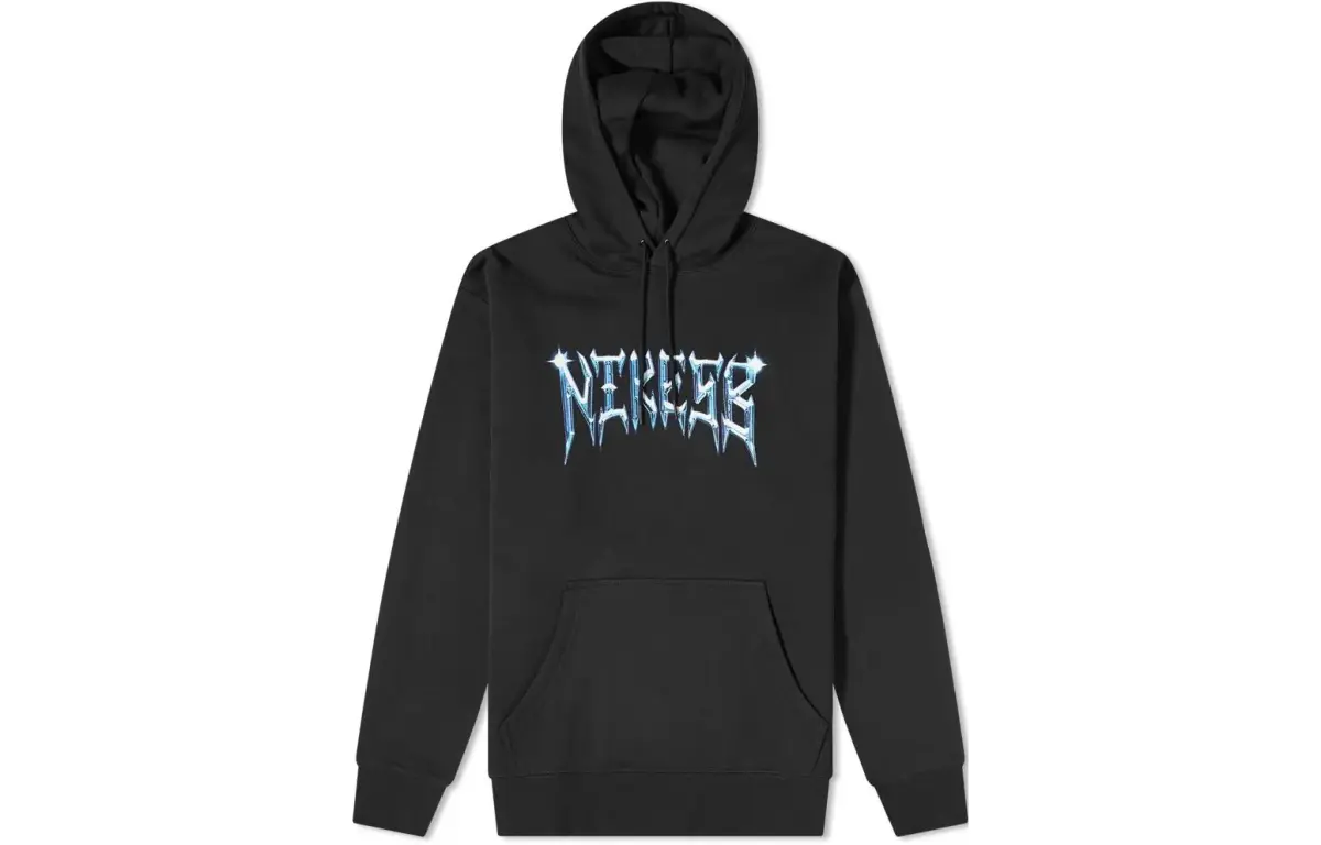 Nike Sweatshirts Men's Black Hooded Moderate Straight Fit