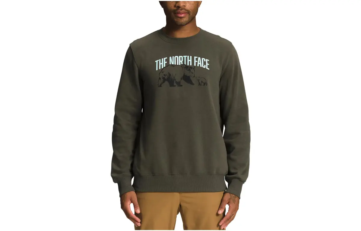 THE NORTH FACE Sweatshirts Men's Dark Color Crew Neck Moderate