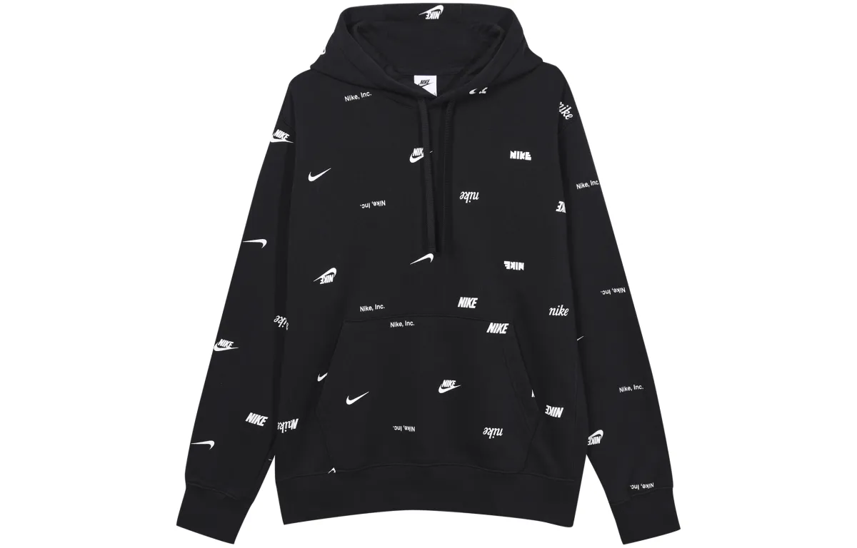 Nike Sweatshirts Men's Black Hooded Moderate Regular