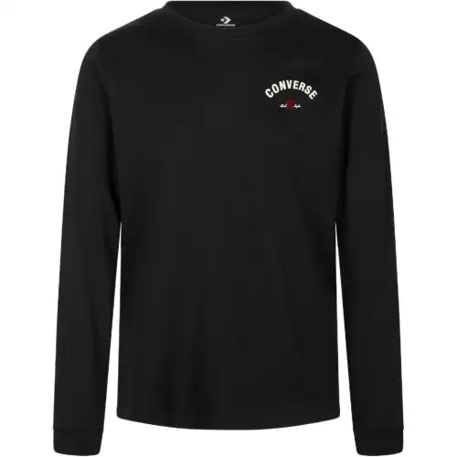 Converse T Shirts Men's Black Crew Neck