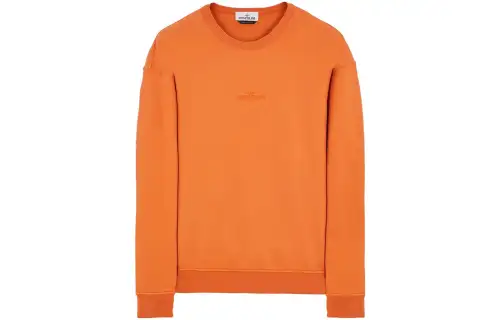 STONE ISLAND Sweatshirts Unisex Burnt Tea Brown Crew Neck Moderate Regular