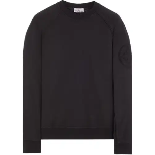 STONE ISLAND Logo Detailed Crewneck Sweatshirt