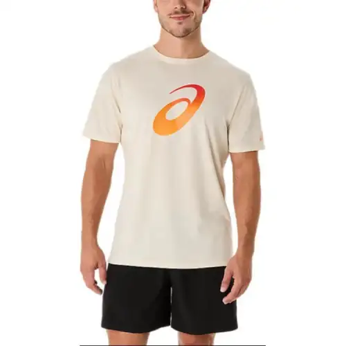 Asics Unisex Short SleeveSPIRAL T Shirt Unisex Oats Mixed Color