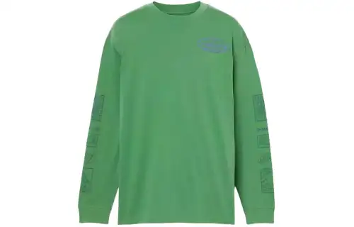 Timberland Mixed Logo Long Sleeve T Shirt Sweatshirt Unisex Green