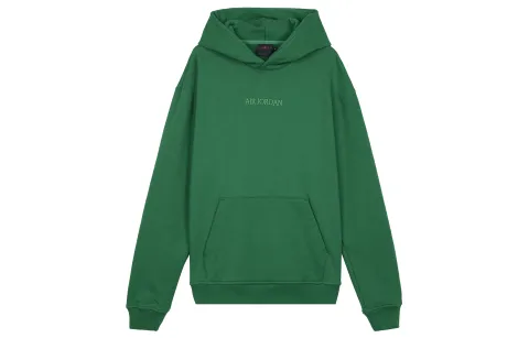 Jordan Wordmark Sweatshirts Men's Pine Green Hooded Moderate Regular