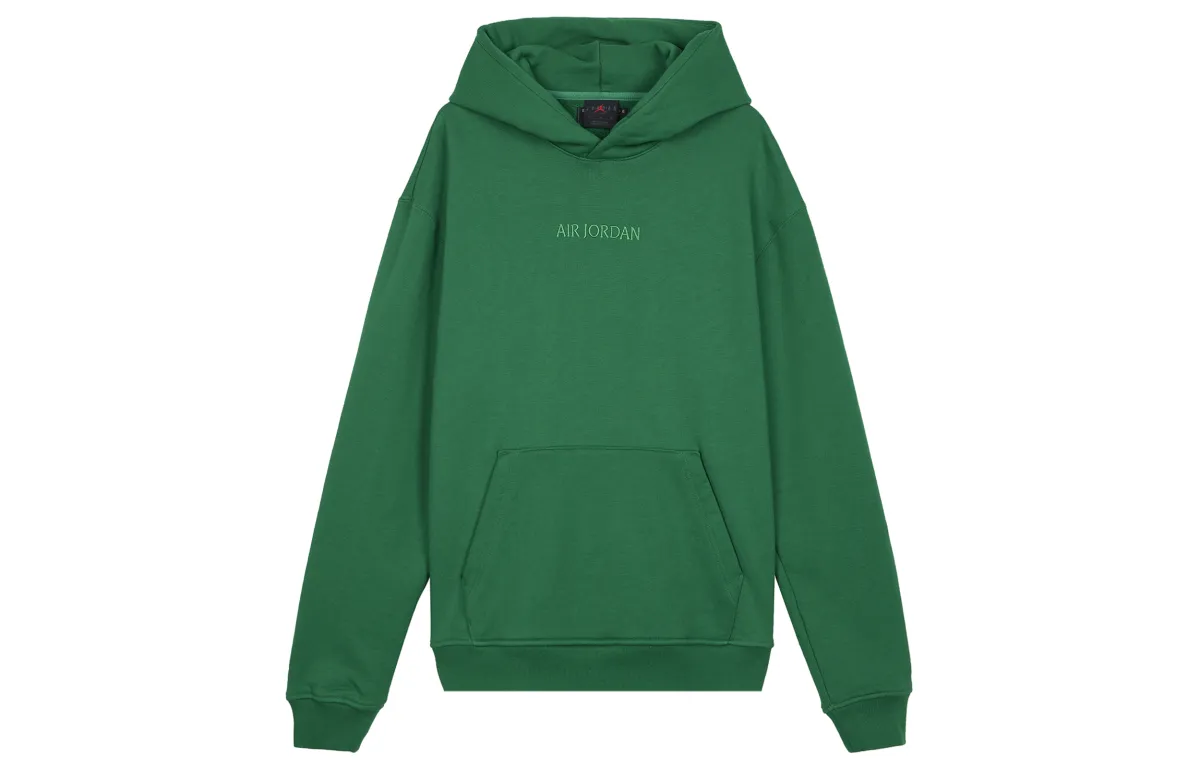 Jordan Wordmark Sweatshirts Men's Pine Green Hooded Moderate Regular