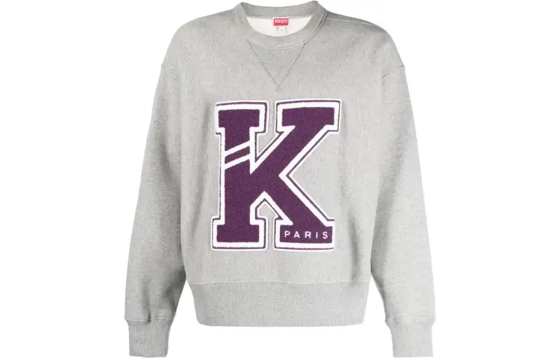 KENZO Logo Patch Detailed Crewneck Sweatshirt