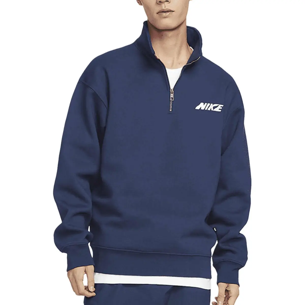 Nike Sweatshirts Men's Midnight Blue Hooded Moderate Regular