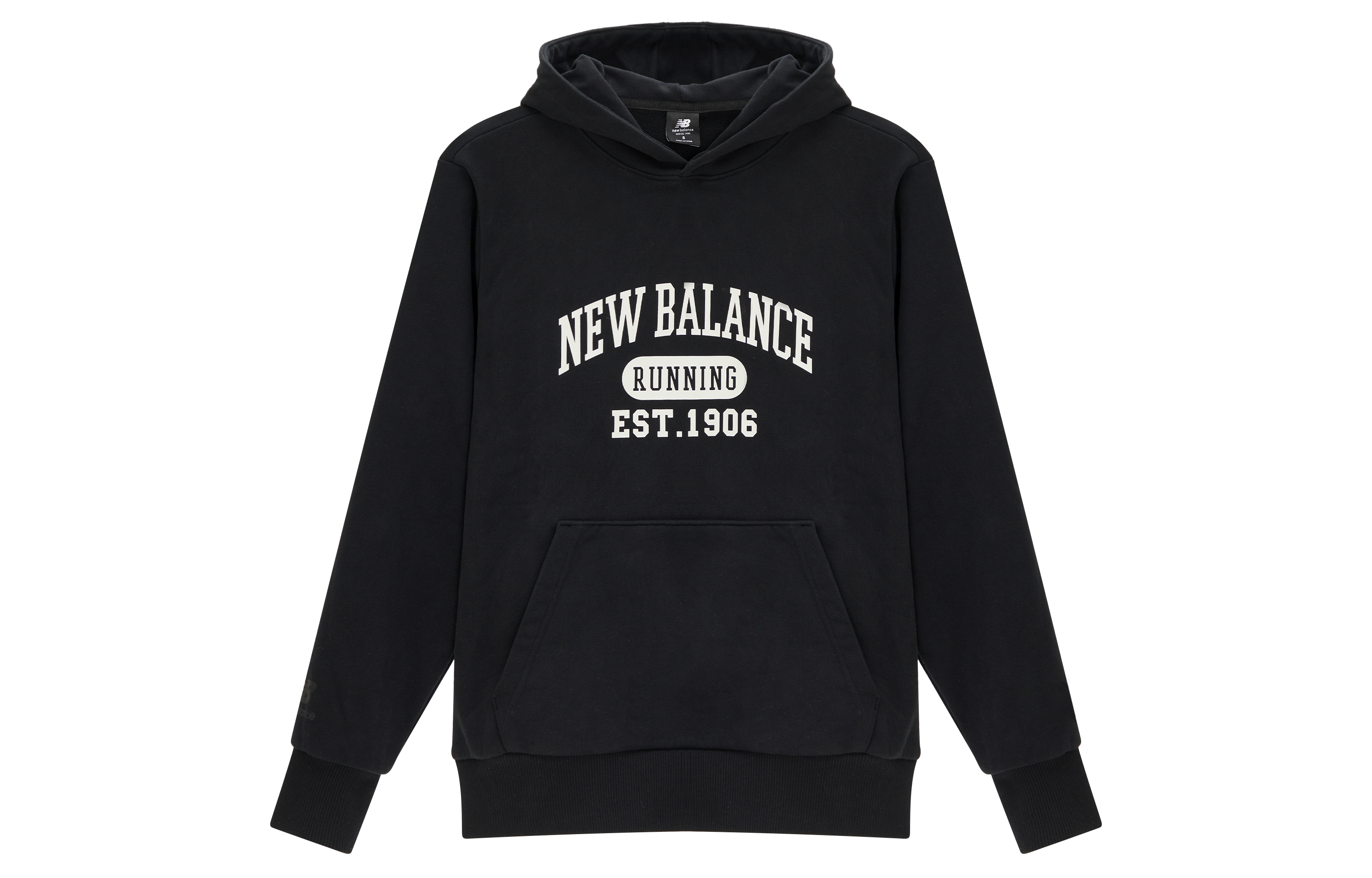 Худи New Balance Brand Logo Contrast Hoodie (черное)
