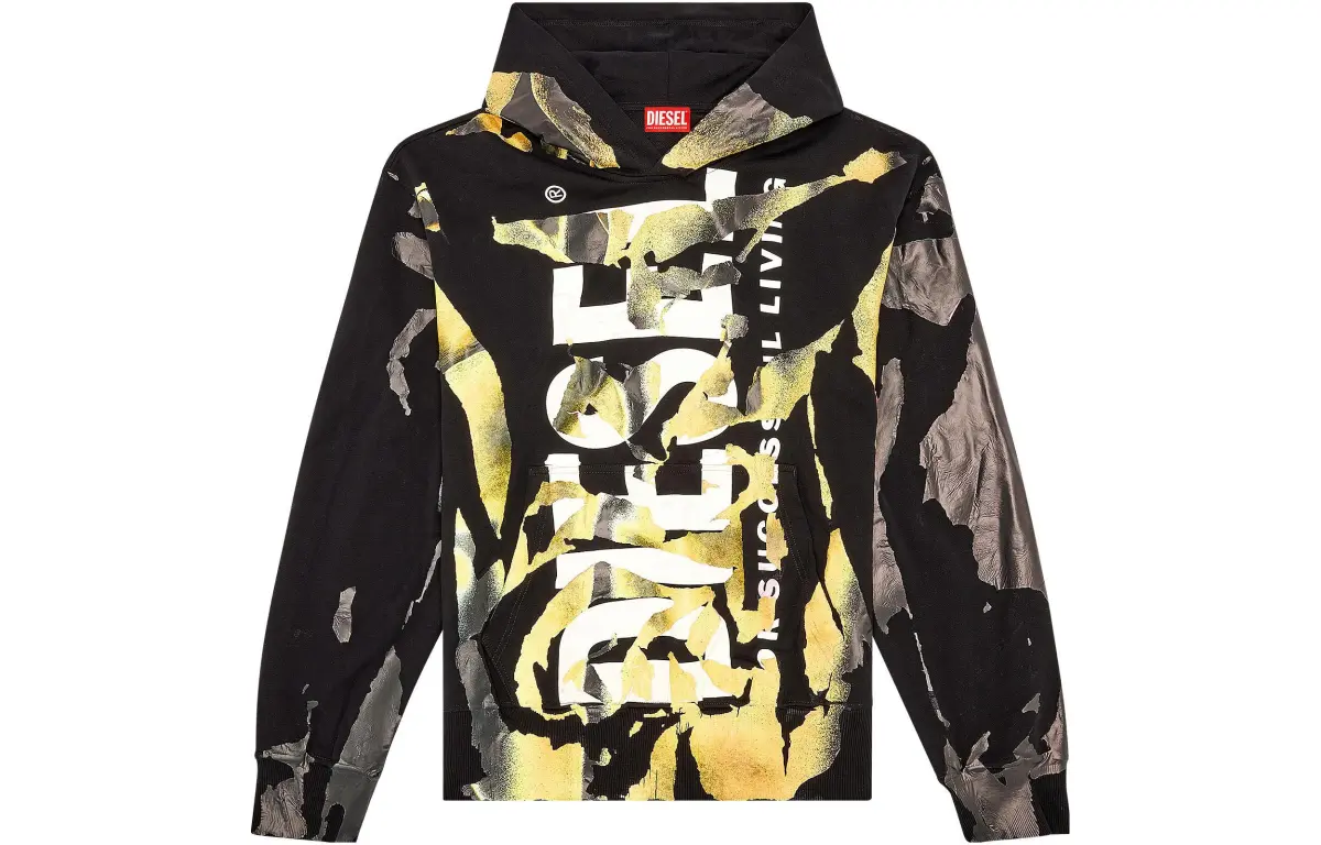 DIESEL S Mac Painted Hoodie