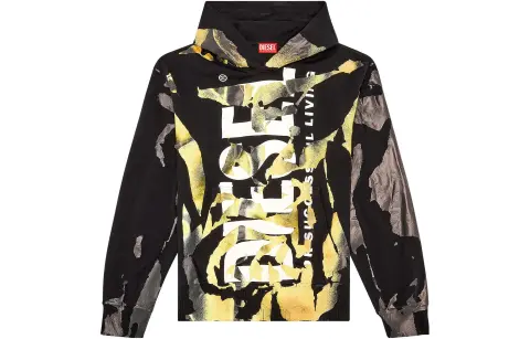 DIESEL S Mac Painted Hoodie