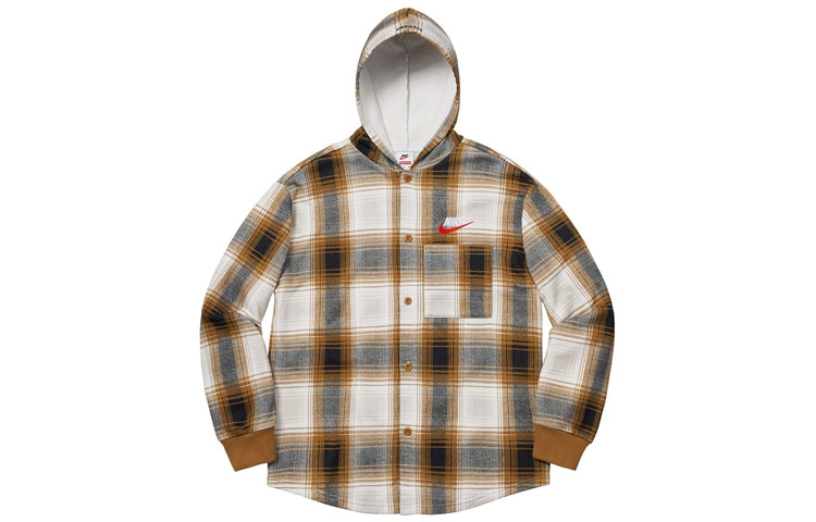 Supreme Nike Plaid Hooded Sweatshirt