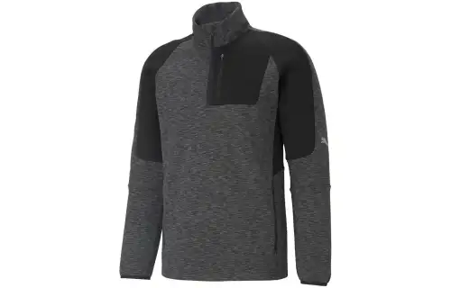 PUMA EVOSTRIPE HALFZIP Sweatshirt Men's Black