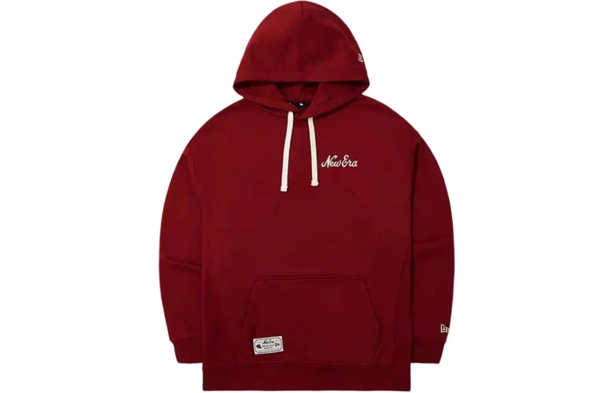 New Era Sweatshirts Unisex Red Hooded (Non-detachable) Moderate Straight Fit