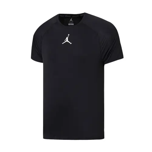 Jordan T Shirts Men's Black Crew Neck Moderate