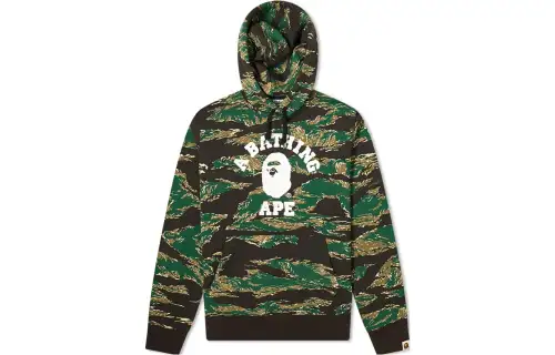 Bape Tiger Camo College Pullover Hoodie
