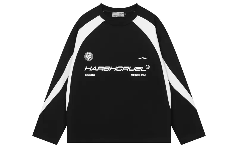 HARSH AND CRUEL Soccer Sports Structure Sweatshirt Unisex Black