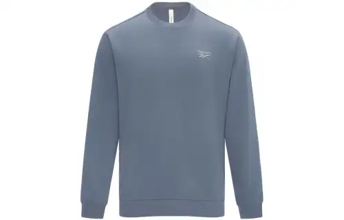 Reebok Sweatshirts Unisex Blue Gray Crew Neck Moderate Regular