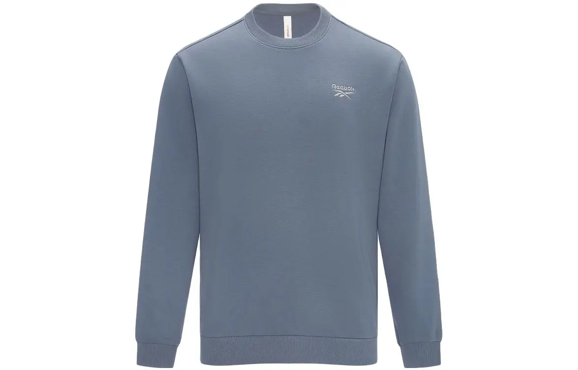 Reebok Sweatshirts Unisex Blue Gray Crew Neck Moderate Straight Fit