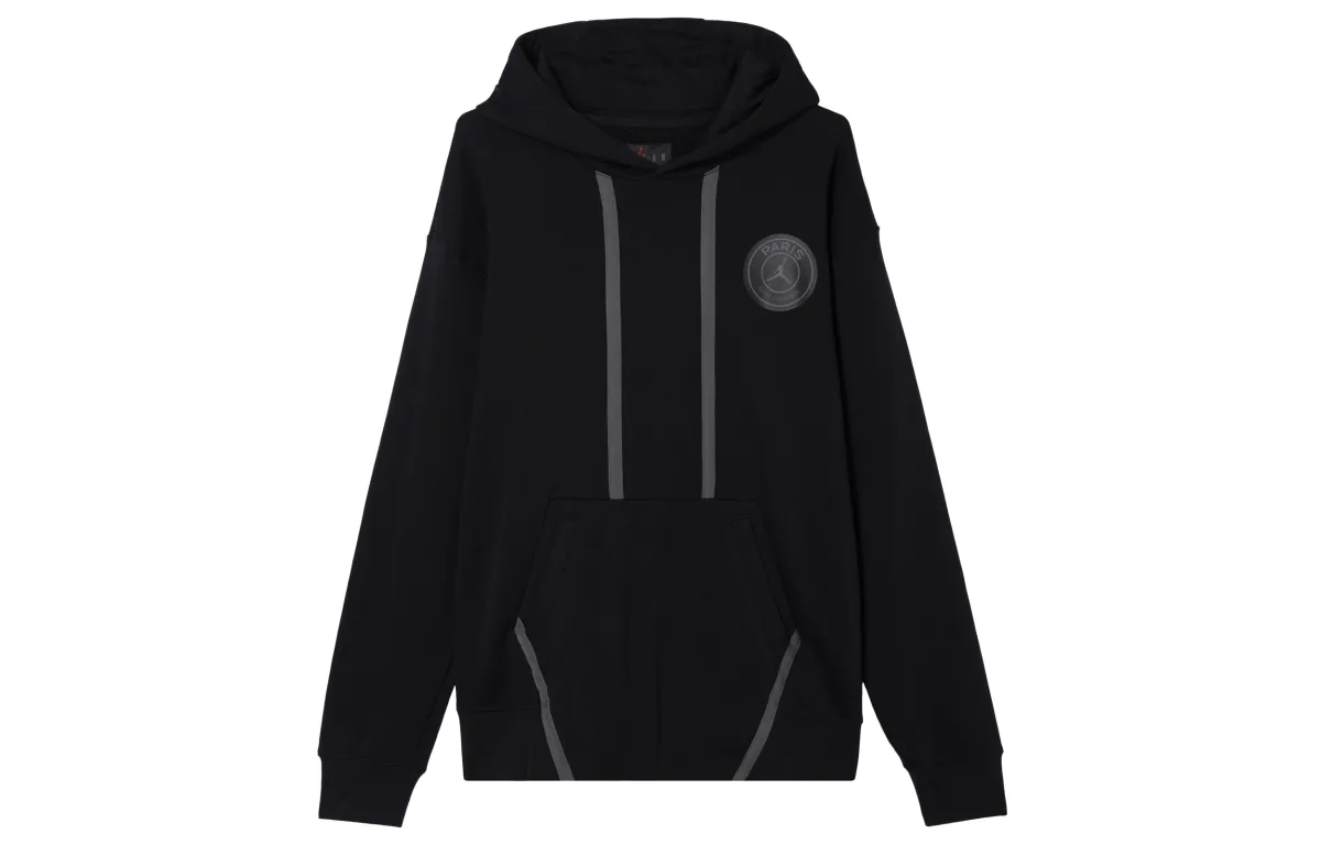 Jordan Sweatshirts Men's Black Hooded (Non-detachable) Moderate
