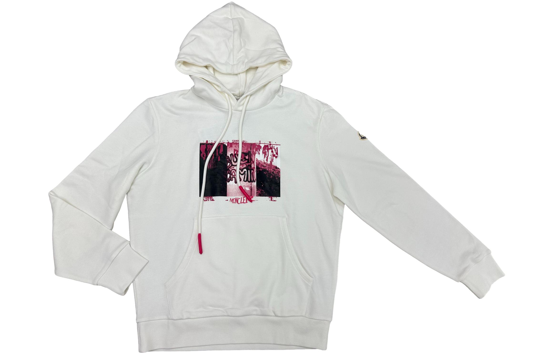 Мужское худи Moncler Hoodie (белое)