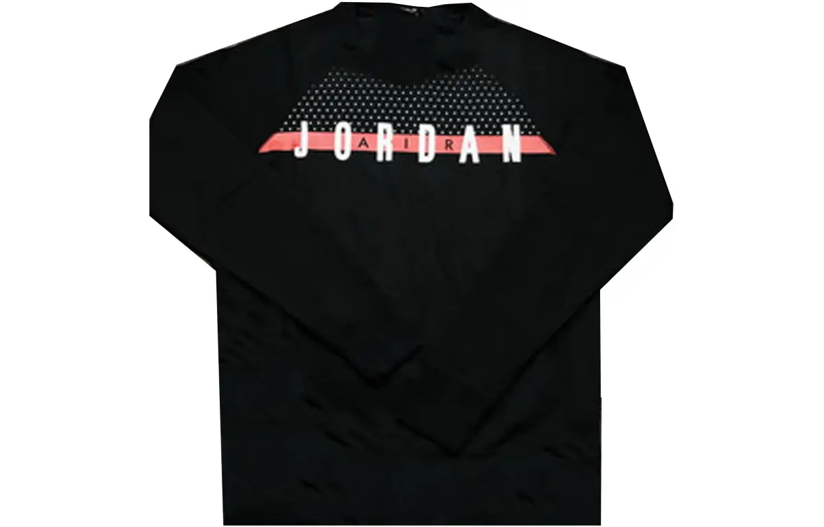 Jordan Sweatshirts Men's Black Crew Neck Moderate Regular