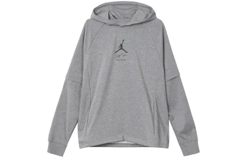 Jordan Sweatshirts Men's Gray Hooded Moderate Regular