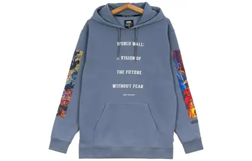 Vans Sweatshirts Men's Haze Blue Hooded Moderate Other