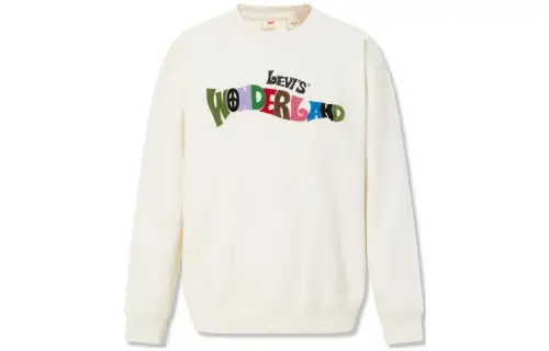 Levis Sweatshirts Men's Beige Crew Neck Moderate Other