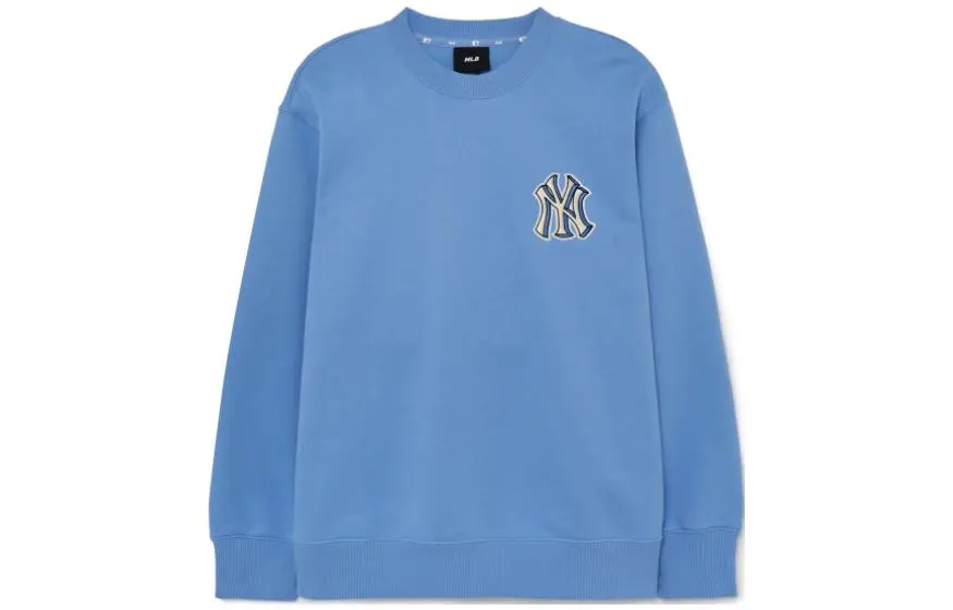 MLB Sweatshirts Unisex Blue Crew Neck Moderate