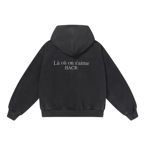 HARSH AND CRUEL Cardigan Sweatshirt Unisex Washed Black