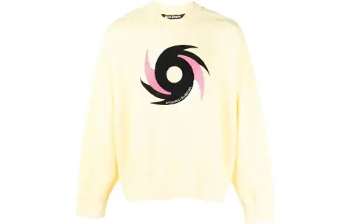 PALM ANGELS Graphic Logo Printed Sweater