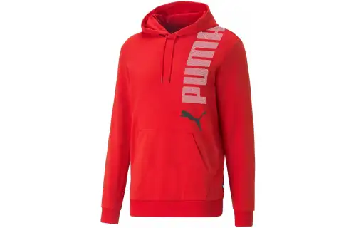 PUMA ESS+LOGO LAB HOODIE TR Sweatshirt Men's Red