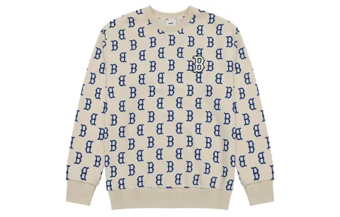 MLB Sweatshirt Unisex Light Beige