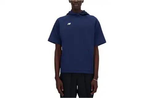 New Balance SS Fleece BP Hoodie Sweatshirt Men's Marine Blue