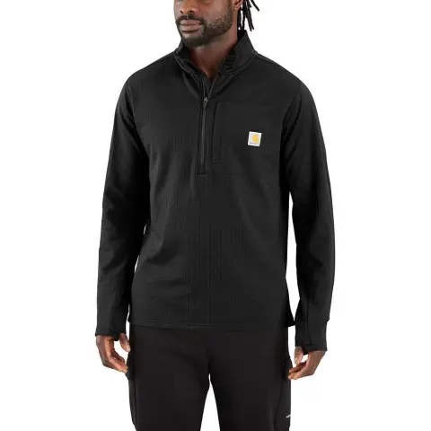 Carhartt 106423 Force® Relaxed Fit Mock Neck Half Zip T Shirt Relaxed Fit Men's