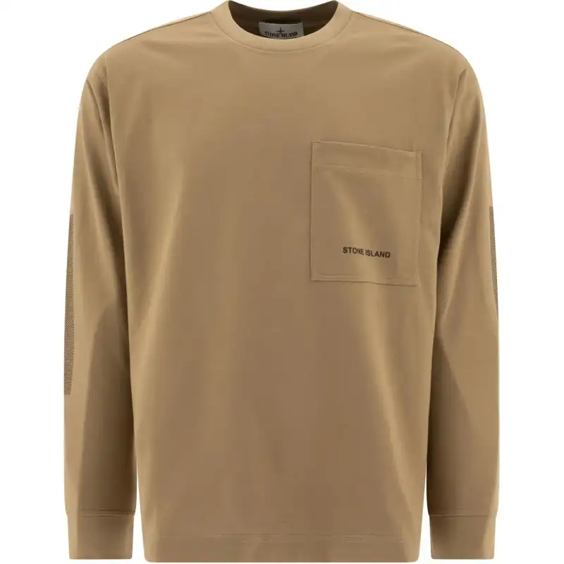 STONE ISLAND Cotton Jersey Sweatshirt