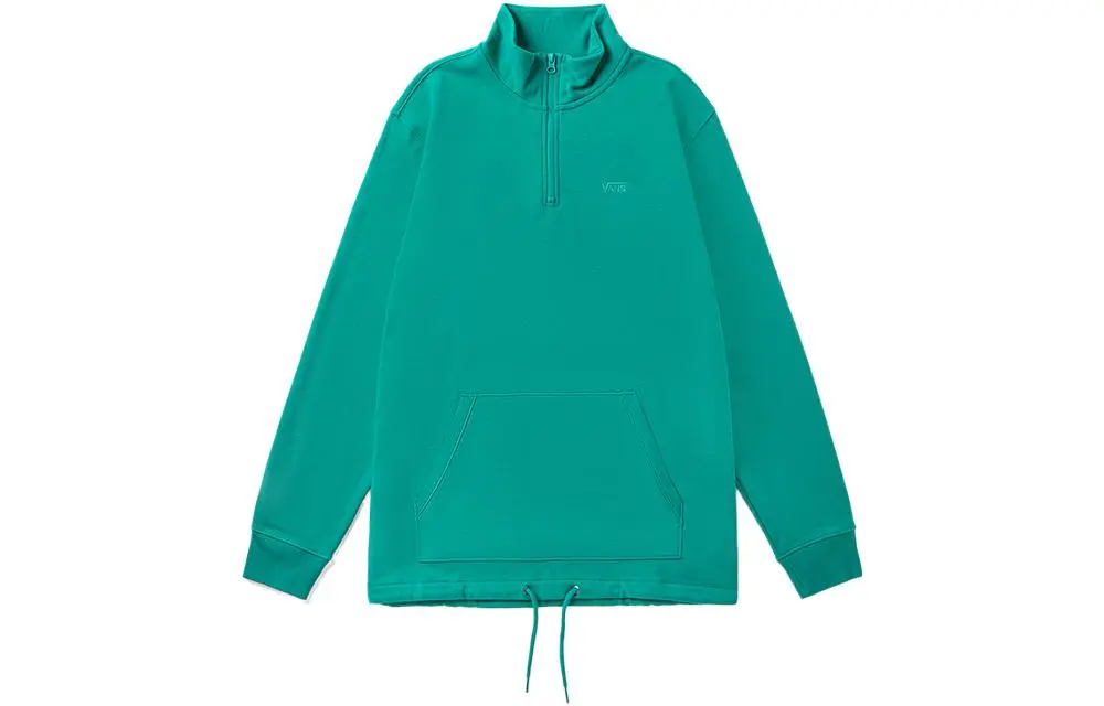 Vans Sweatshirts Men's Green Stand Collar Moderate Regular