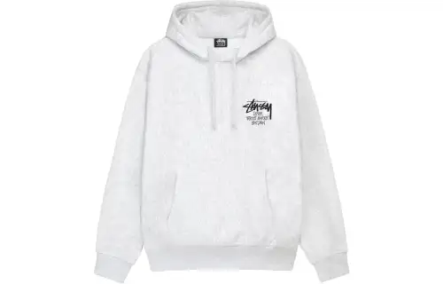 Stussy Sweatshirts Unisex Gray Hooded Moderate Regular