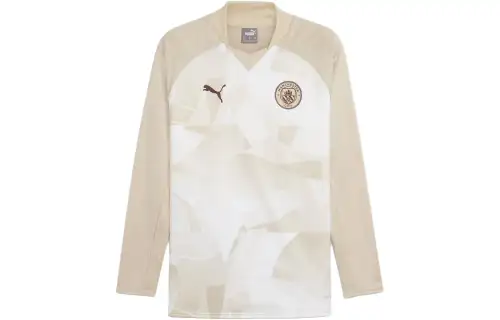 PUMA MCFC PREMATCH LS SWEAT TOP Sweatshirt Men's Apricot