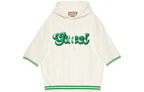 【Previous Season】logo-embroidered short-sleeve hoodie