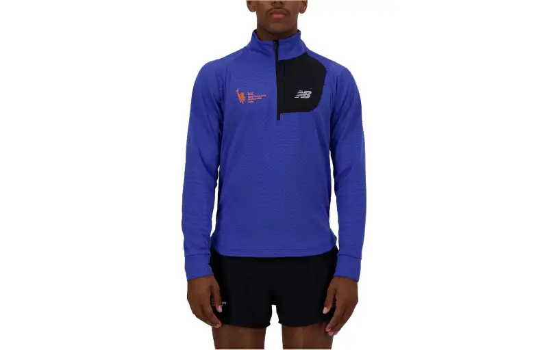 New Balance NYC Marathon Sweatshirts Men's Blue Turtleneck Moderate Regular