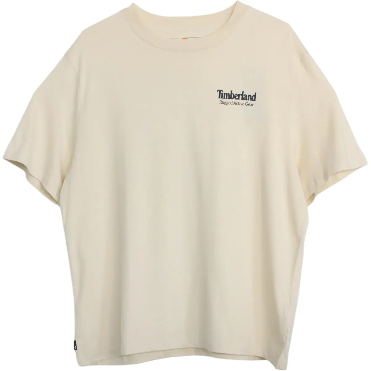 Timberland T-Shirts Unisex Ecru Crew Neck Moderate Straight Fit